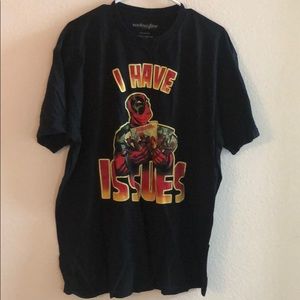 XL Deadpool Black T-shirt